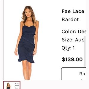 Cocktail Bardot Dress like new